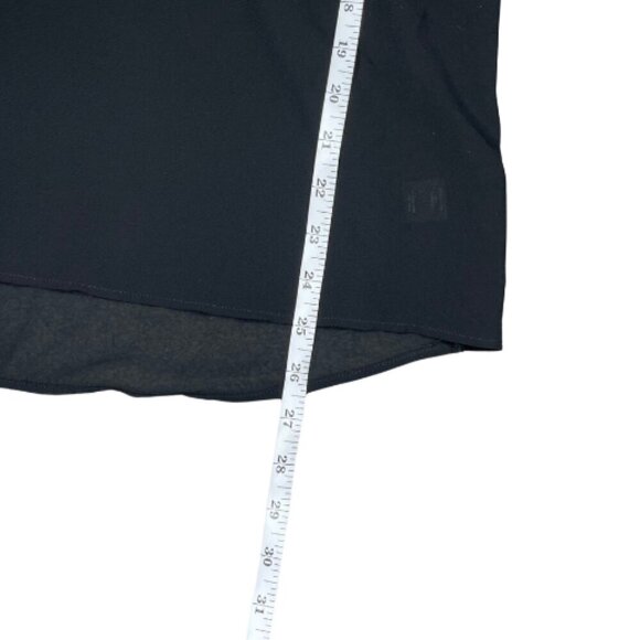 Double Zero Lace Faux Leather Floral Back/ Triple Snap Sleeve Tunic Blouse Med - Picture 4 of 9